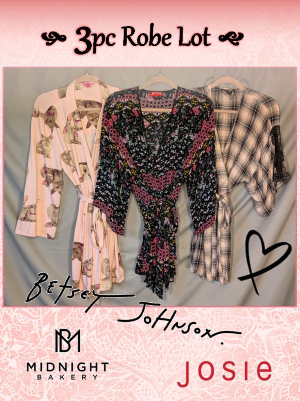 Fabulous 3pc Robe Lot! ⭐🌙